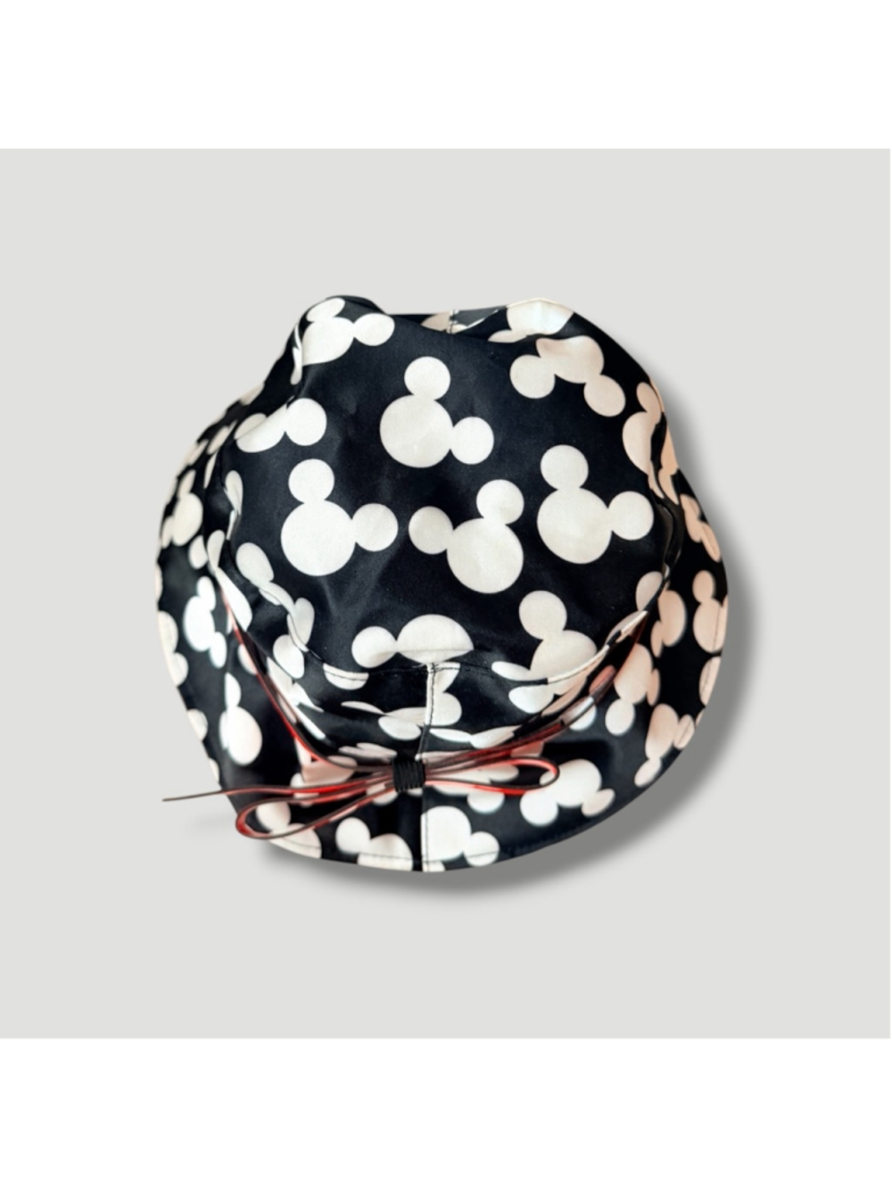 Disney Parks Mickey Mouse Icon Rain Bucket Hat Red Bow Adult OSFM - Picture 12 of 12
